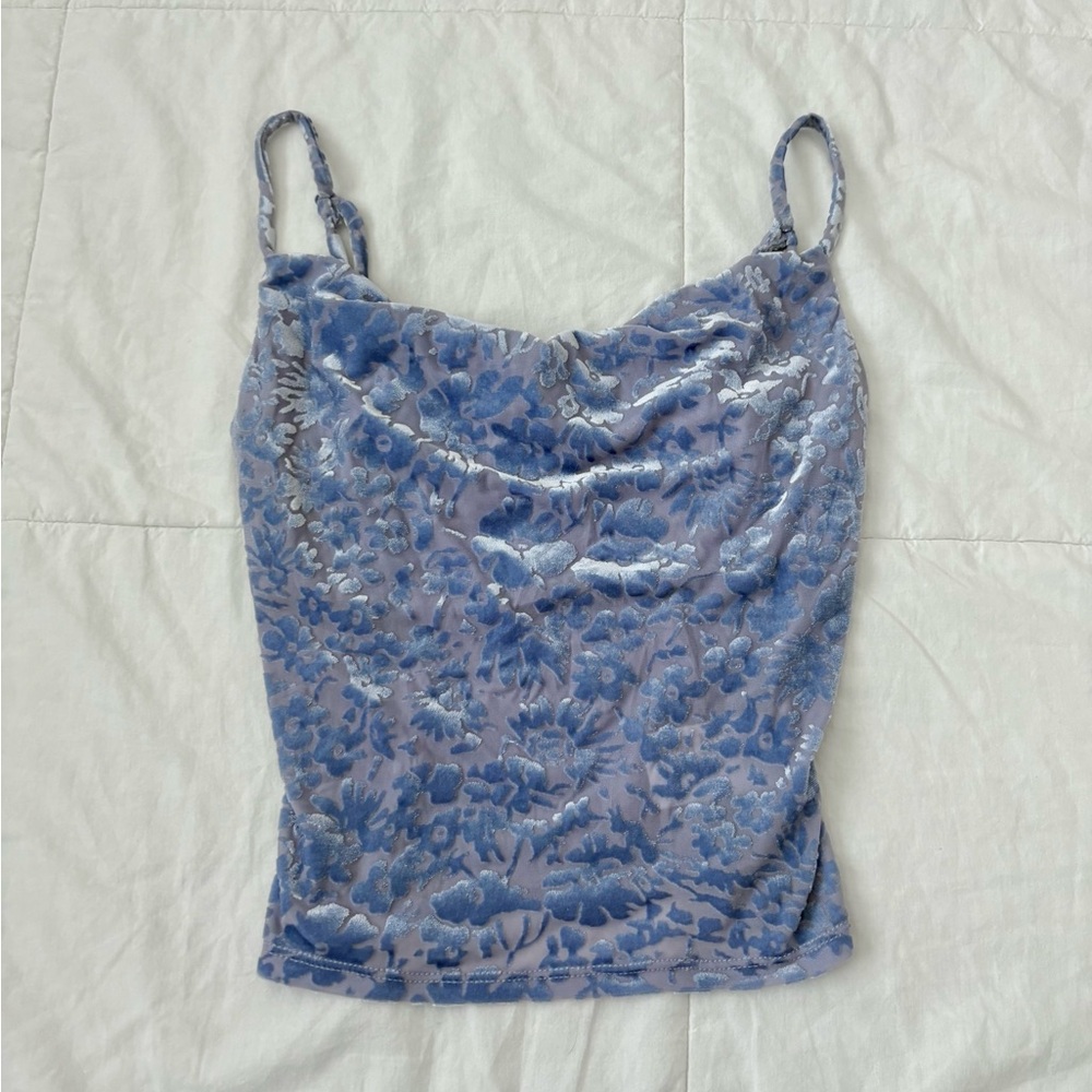 Urban Outfitters Velvel Burnout Cowel Tank
